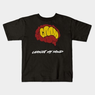 Change My Mind logo (R/Y) Kids T-Shirt